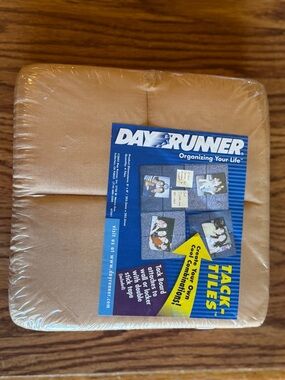Day Runner Tack-It Tiles Bulletin Board - Tan